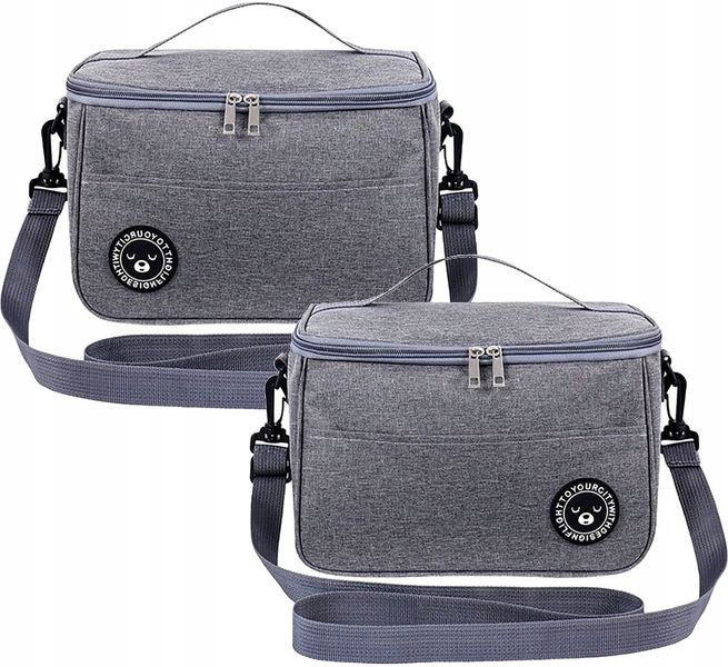 Torba Lunch Box Duża Termiczna Jedzenie Śniadanie zdjęcie 8