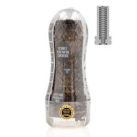 masturbator teksturowany realrock tpe czarny 21 cm