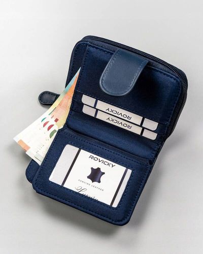 klasyczny, pojemny portfel damski ze skóry ekologicznej - 4u cavaldi na Arena.pl