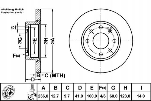 TARCZA HAM PRZOD 236X13 P POWER DISC ATE na Arena.pl