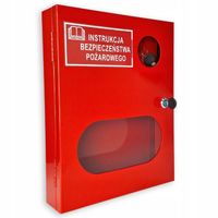 Szafka skrzynka na instrukcję bezpieczeństwa pożarowego SZAFKA BHP