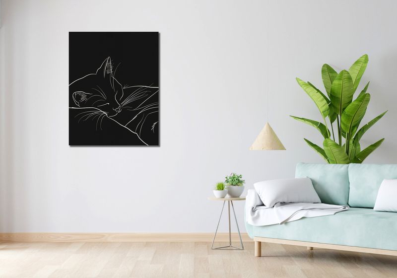 Obraz 70x90cm Nocny Spokój zdjęcie 2