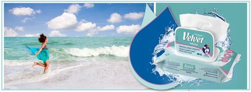 Velvet papier toaletowy nawilżany INTIMA 16 szt na Arena.pl