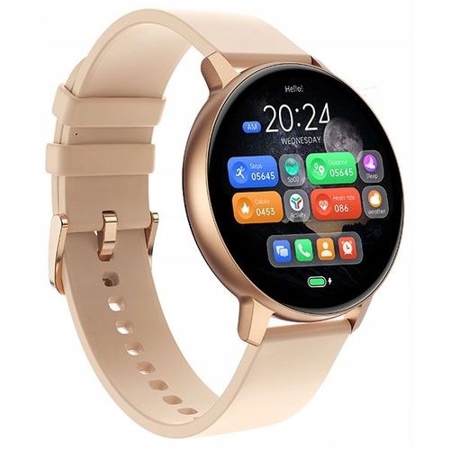 SMARTWATCH ZEGAREK DAMSKI POLSKIE MENU ROZMOWY SPORT PULS 2 PASKI AMOLED na Arena.pl