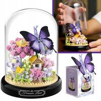 ZESTAW KLOCKÓW Z KWIATÓW, BUKIET KWIATÓW, ZE POKROWCEM OCHRONNYM, PREZENT