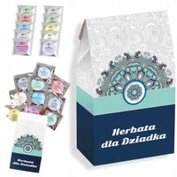 ZESTAW HERBAT PREMIUM MIX 10 SASZETEK PREZENT UPOMINEK NA DZIEŃ DZIADKA
