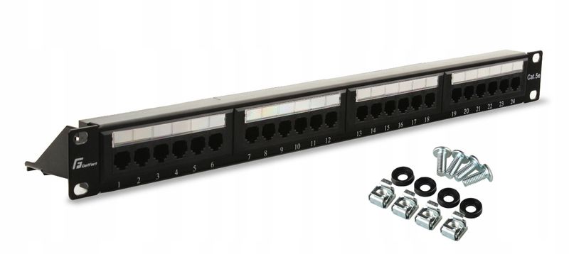 PATCH PANEL UTP CAT.5E 24 PORTY GETFORT zdjęcie 2