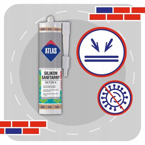 ATLAS SILIKON SILTON S 280ml - 020 BEŻOWY na Arena.pl