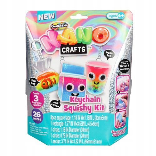 Taśma Nano Craft Breloczki Zestaw Do Tworzenia KEYCHAIN SQUISHY KIT 26 el. na Arena.pl