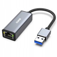 BENFEI adapter USB-A / USB-C do RJ45 USB 3.0 szary