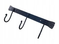 Wieszak na ubrania kuty metalowy Płetwa 3 haki