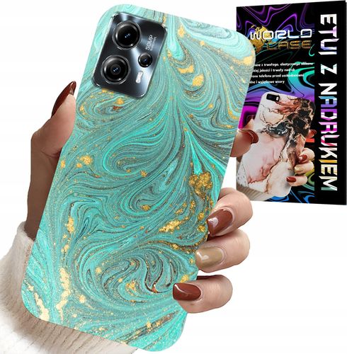 ETUI DO MOTOROLA G13 / G23 - MARMURKOWE WZORY + FOLIA HYDROŻEL na Arena.pl
