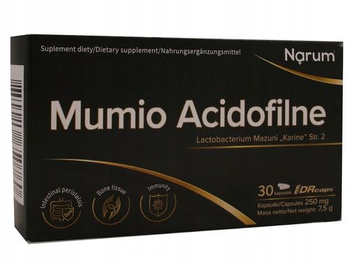 NARUM Mumio Acidofilne 250 mg 30 kapsułek Probiotyk Narine na Arena.pl