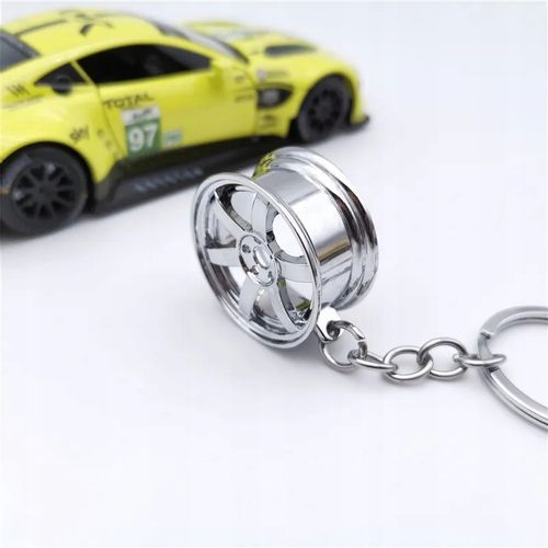 Brylok breloczek samochodowy Alufelga Srebrna NFS Alusy Chromowana Felga na Arena.pl