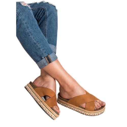 Camelowe Klapki Boho r.39 na Arena.pl