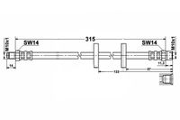 VW Golf 1 Bębny - Zestaw Przewodów Hamulcowych Teflonowych W Oplocie