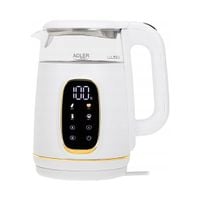 2X ADLER AD1305 white gold | czajnik elektryczny | 1,7 l * 40–100°C * szkla