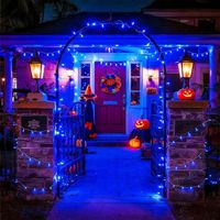 Lampki Choinkowe Flash 500 NIEBIESKIE + Biały Zimny FLASH