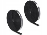 SAMOPRZYLEPNY RZEP TAŚMA ROLKA Z KLEJEM MOCNA szer. 50 mm * 5 METRÓW CZARNY