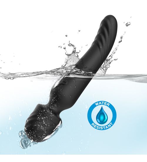 Podgrzewany wibrator - Mission black zdjęcie 4