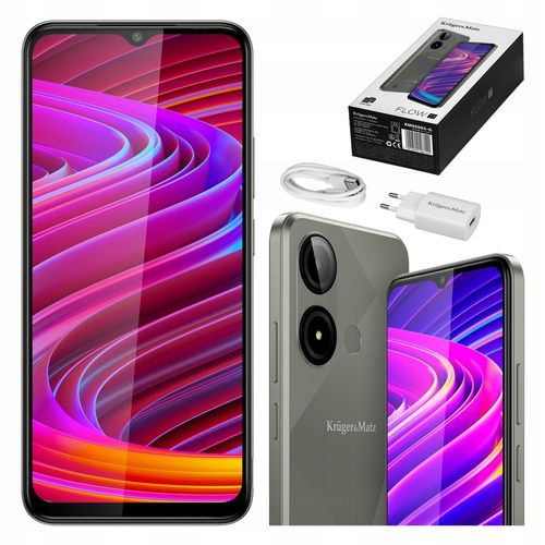 Smartfon Kruger&Matz FLOW 11 6,56" 4/64GB DualSIM 4000mAh LTE szary na Arena.pl