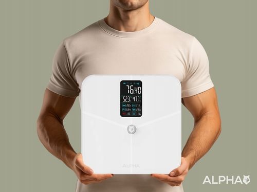 Waga Łazienkowa Elektroniczna Sportowa Alpha - Aplikacja Po Polsku na Arena.pl