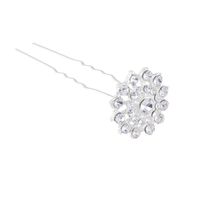 Szpilki do włosów z dżetami KWIAT 2szt. - śr. 21mm