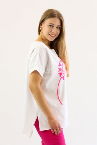 Koszulka laserowo cięta z dmuchawcem Euphoria Biała UNI DUŻY na Arena.pl