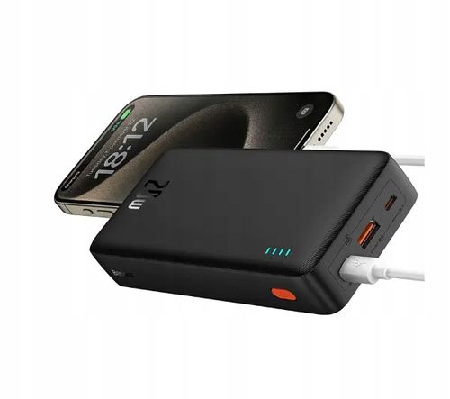 Powerbank Baseus Airpow 20000 mAh 20W PD USB USB-C microUSB Czarny na Arena.pl