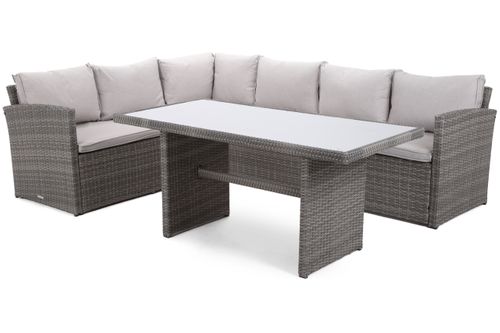 Narożnik technorattanowy Santiago Grey / Light Grey na Arena.pl
