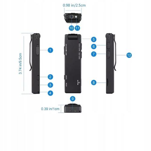 MINI KAMERA SZPIEGOWSKA FULL HD LATARKA DYKTAFON na Arena.pl