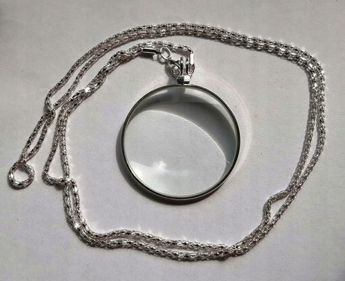 NASZYJNIK, WISIOREK PRZYWIESZKA - LUPA DLA SENIORA, MONOKL, POWIĘKSZENIE x5 na Arena.pl