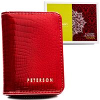 portfel damski skórzany ptn ph33-1-rs-1542 red