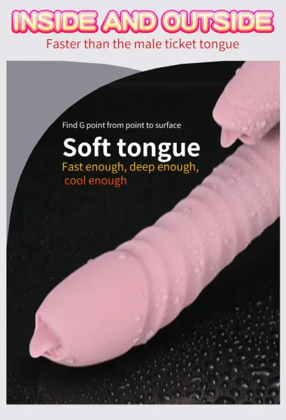 Wibrator-Silicone Vibrator USB 7 Function and Thrusting Function / Heating, pink zdjęcie 5