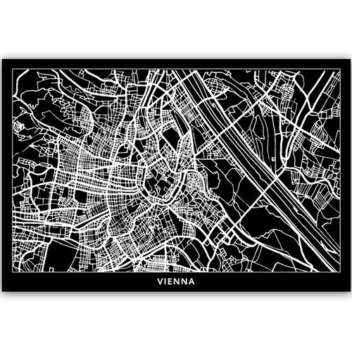 Deco Panel, Plan miasta Wiedeń 120x80 na Arena.pl