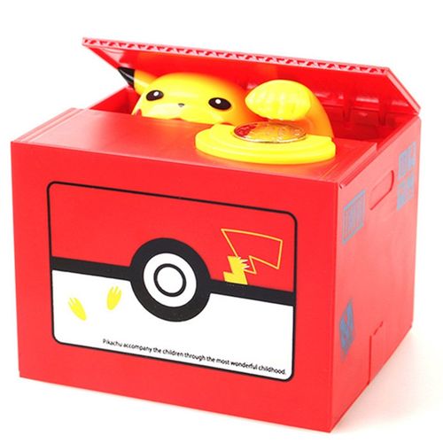 Skarbonka Dla Dzieci -  Z POKEMONEM - PIKACHU - Idealny Prezent (Czerwony) na Arena.pl