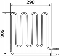 HARVIA ZSB-226 Element grzewczy do sauny 2000W 230V 309x298mm