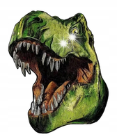 PUZZLE DREWNIANE DLA DOROSŁYCH KOLORY DINOZAUR A5