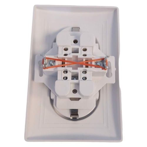 Gniazdko Elektryczne Podwójne Ścienne 16A białe na Arena.pl