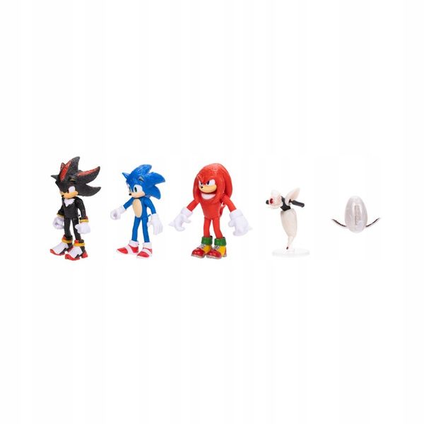 ZESTAW FIGUREK SONIC 3 THE HEDGEHOG 5 ELEMENTÓW SHADOW KNUCKLES zdjęcie 4