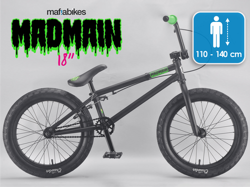 Rower BMX MAFIABIKES Madmain 18” Flat Black na Arena.pl