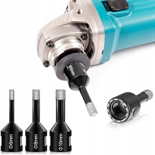 OTWORNICA DIAMENTOWA KORONKA WIERTŁO 6 8 10 35 68mm ADAPTER M14 DO GRESU na Arena.pl