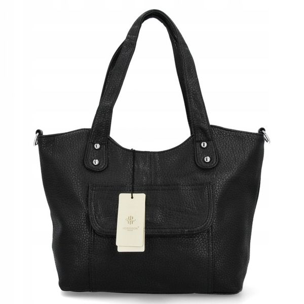 Torebka Shopper Bag Herisson 17B374 Czarna zdjęcie 9