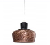 Miedziana okrągła lampa wisząca PTMD 'duńska'