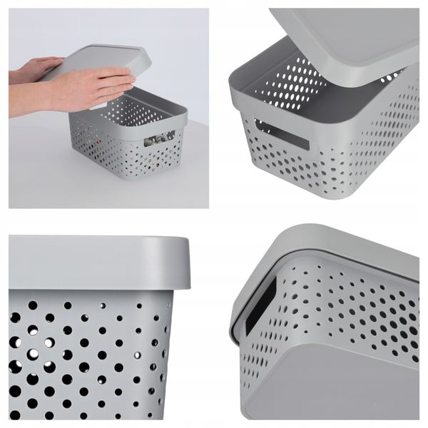 Curver Pojemnik Pudełko Z Pokrywką 4,5 L Szary zdjęcie 3