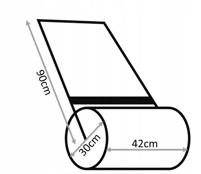 Walec ogrodowy GardenLine czarny zdjęcie 4