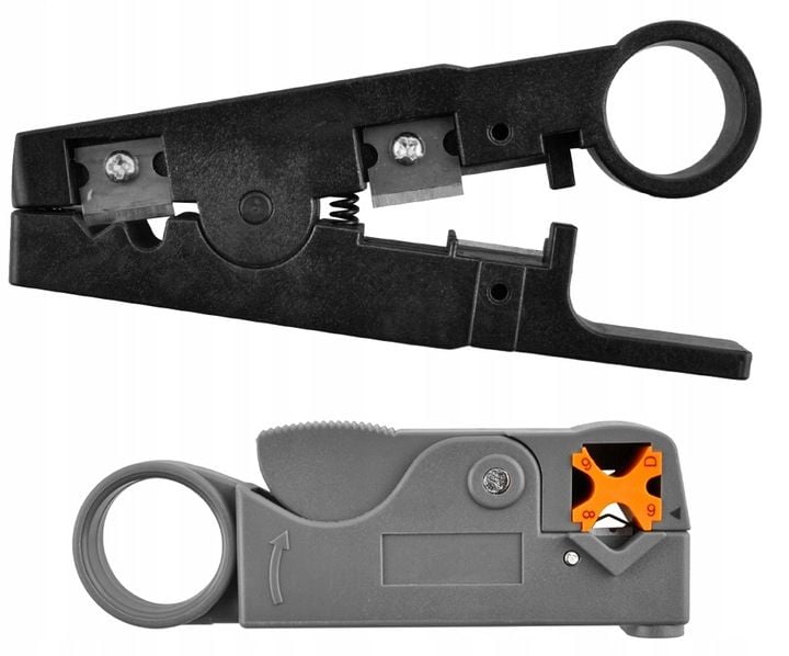 Tester Sieciowy RJ45 Zaciskarka Wciskacz Zestaw do Kabli Stripper Etui Wtyk zdjęcie 4