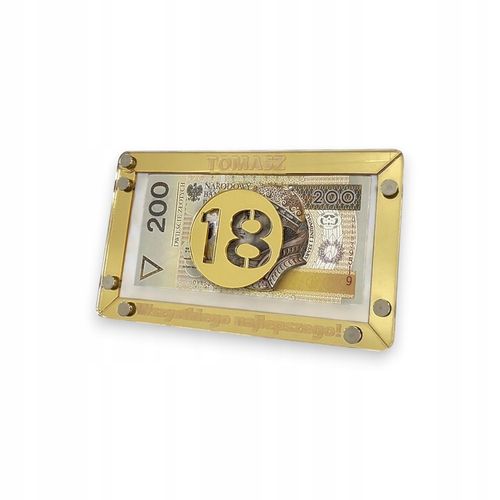 Pudełko na pieniądze Koperta Lustrzana Urodziny na Arena.pl