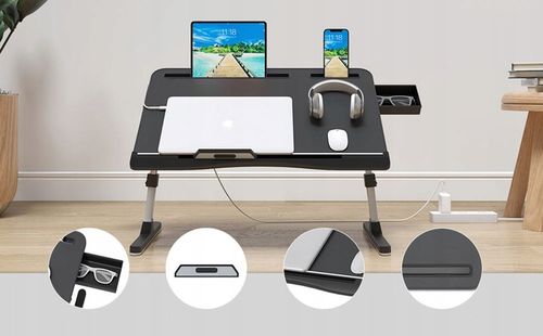 PODSTAWKA POD LAPTOPA STOLIK REGULOWANY SKŁADANY MOZOS GAME-SL2 na Arena.pl