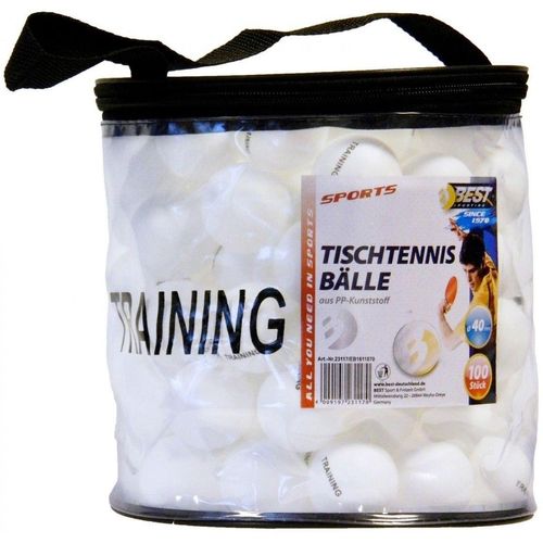 PIŁECZKI DO TENISA STOŁOWEGO BIAŁE 100SZT 1 GWIAZDKA BEST SPORTING na Arena.pl